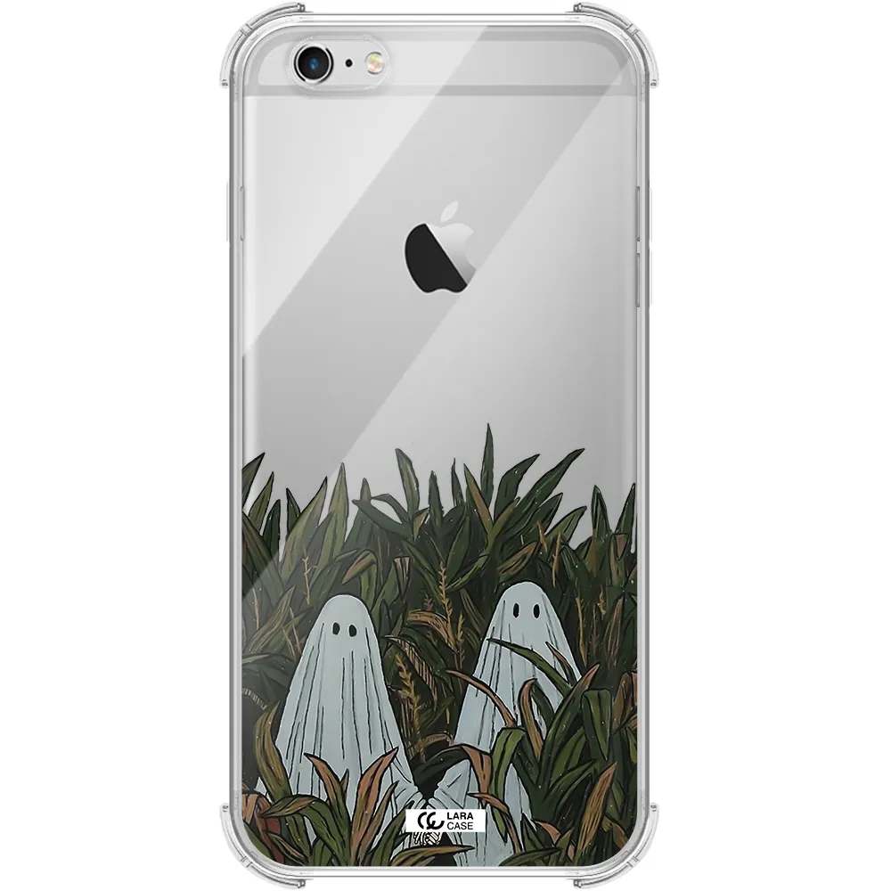 a group of ghosts in a field of grass Apple iPhone 6S Clear PC Case