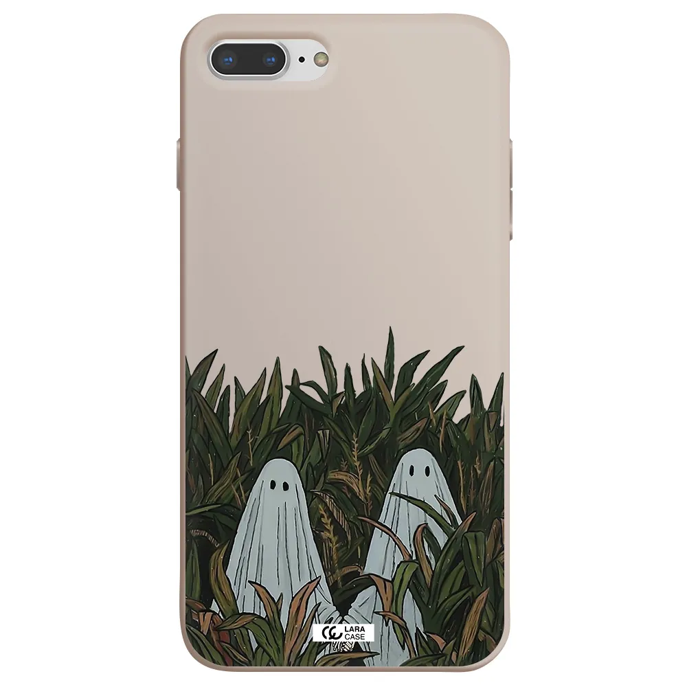 a group of ghosts in a field of grass Apple iPhone 7 plus Silicone Stone Case