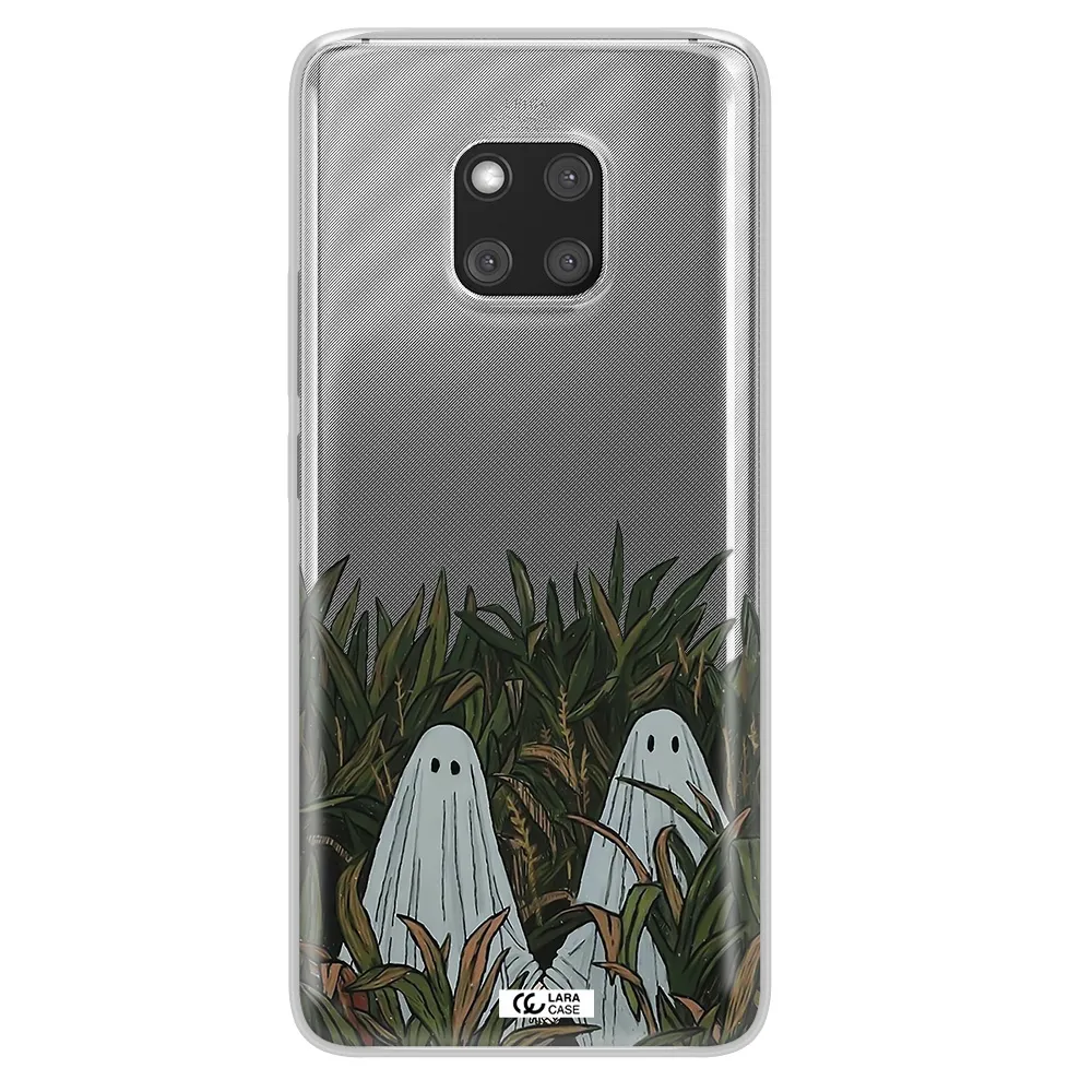 a group of ghosts in a field of grass Huawei Mate 20 Pro Clear TPU Case
