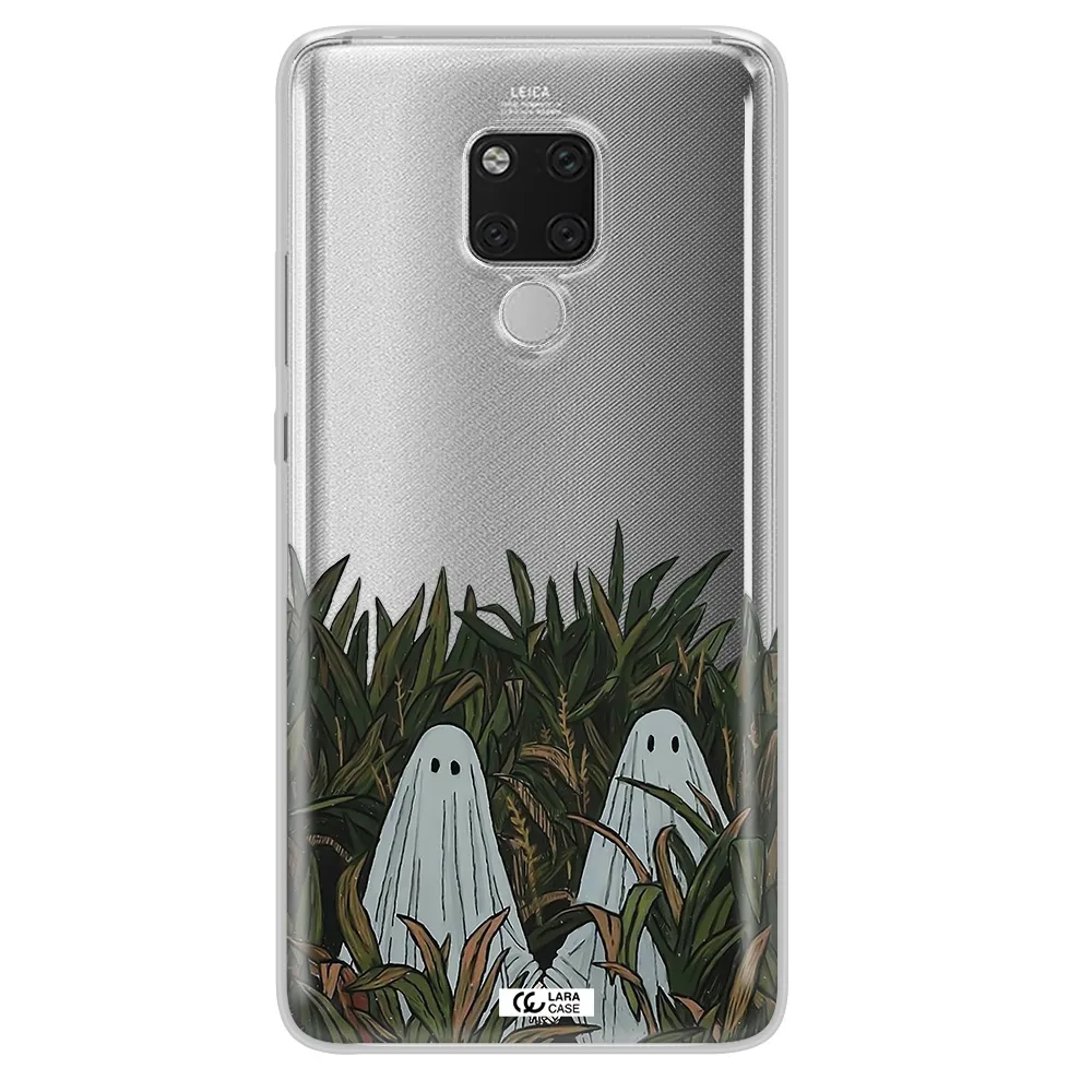 a group of ghosts in a field of grass Huawei Mate 20X Clear TPU Case