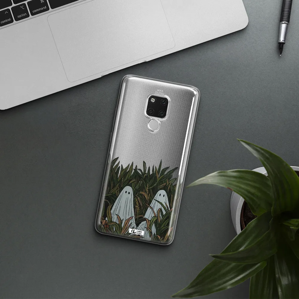 a group of ghosts in a field of grass Huawei Mate 20X Clear TPU Case
