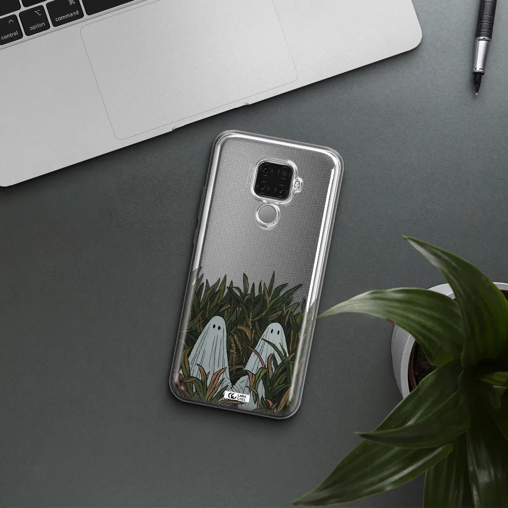 a group of ghosts in a field of grass Huawei Mate 30 Lite Clear TPU Case