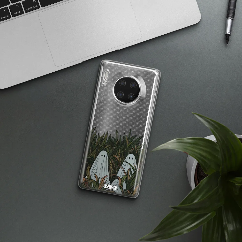 a group of ghosts in a field of grass Huawei Mate 30 Pro Clear TPU Case