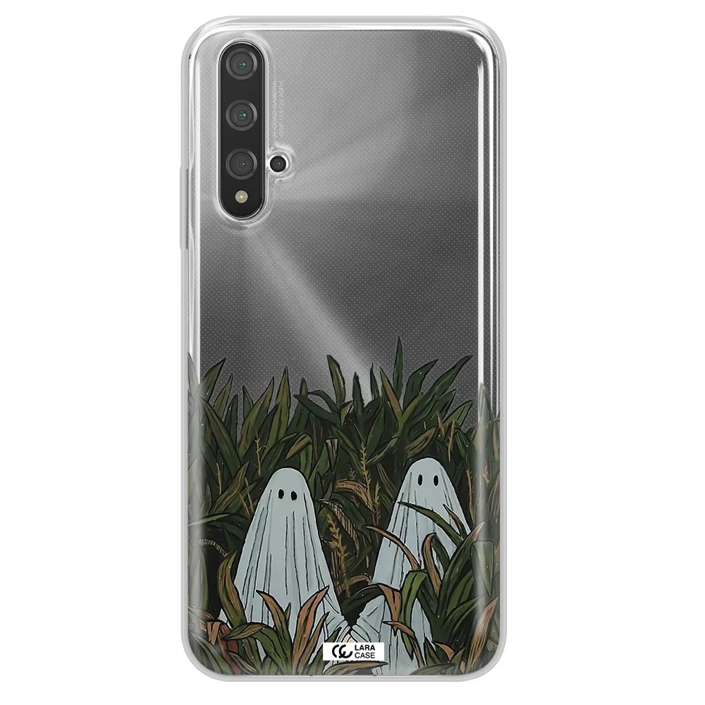 a group of ghosts in a field of grass Huawei Nova 5t Clear TPU Case