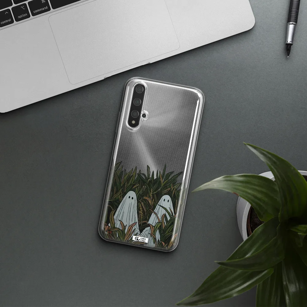 a group of ghosts in a field of grass Huawei Nova 5t Clear TPU Case