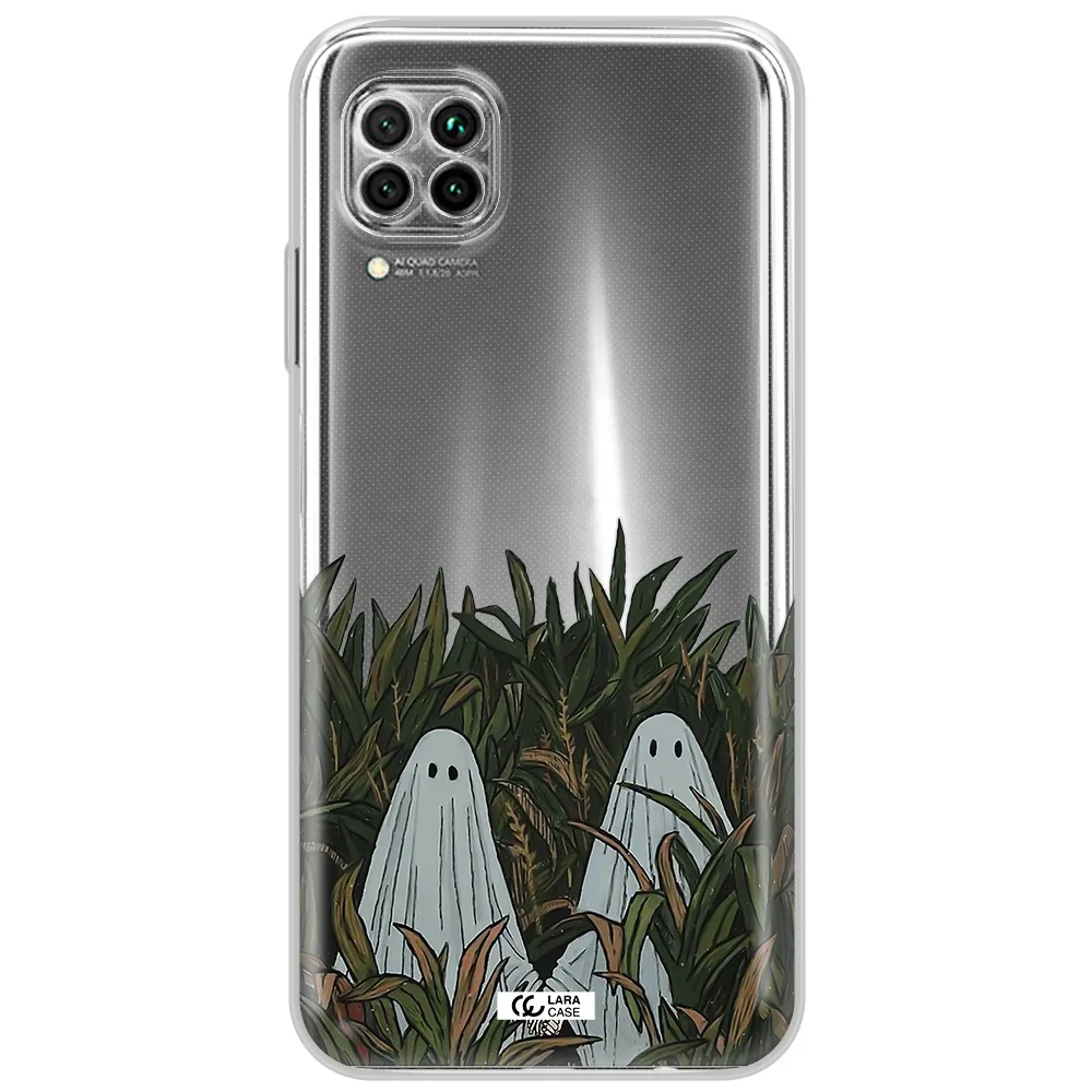 A Group Of Ghosts In A Field Of Grass Huawei Nova 7I Clear Tpu Case
