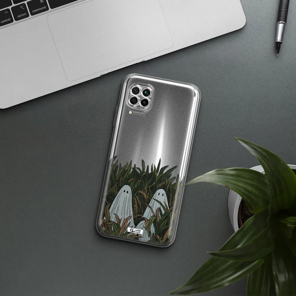 A Group Of Ghosts In A Field Of Grass Huawei Nova 7I Clear Tpu Case