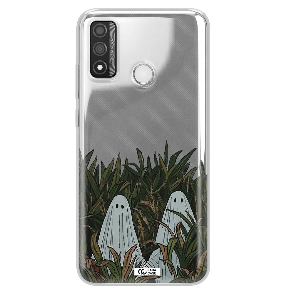 a group of ghosts in a field of grass Huawei P Smart 2020 Clear TPU Case