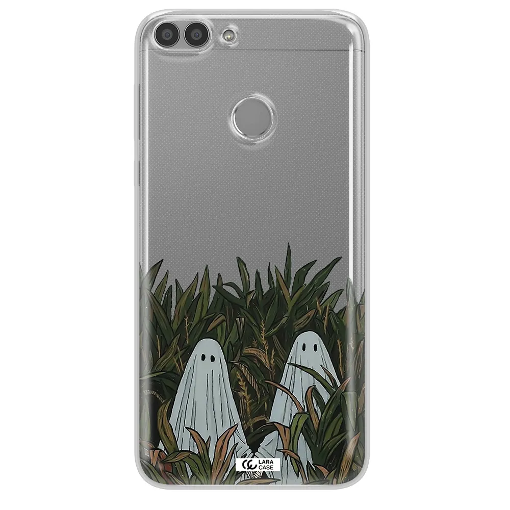 a group of ghosts in a field of grass Huawei P Smart Clear TPU Case