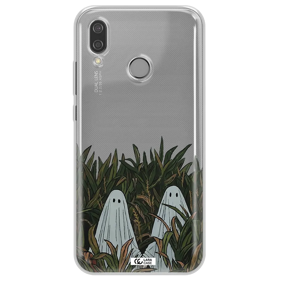 a group of ghosts in a field of grass Huawei P20 Lite Clear TPU Case