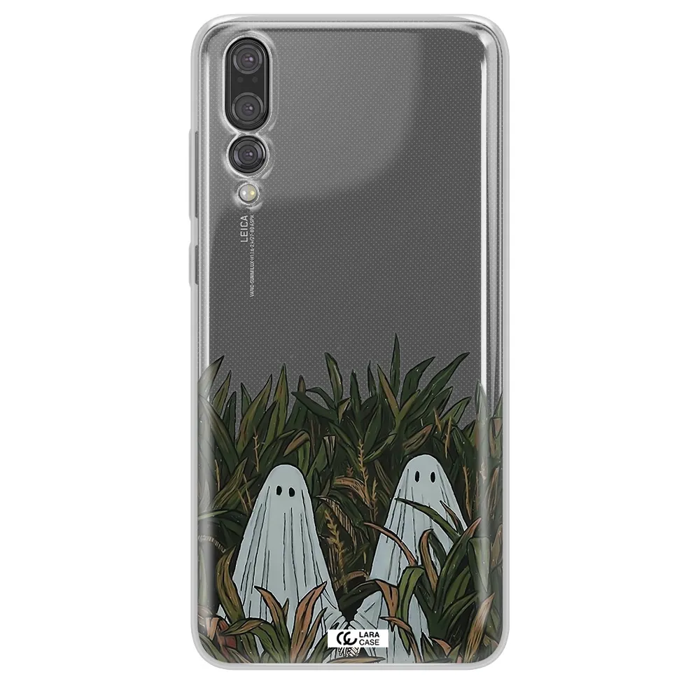 a group of ghosts in a field of grass Huawei P20 Pro Clear TPU Case