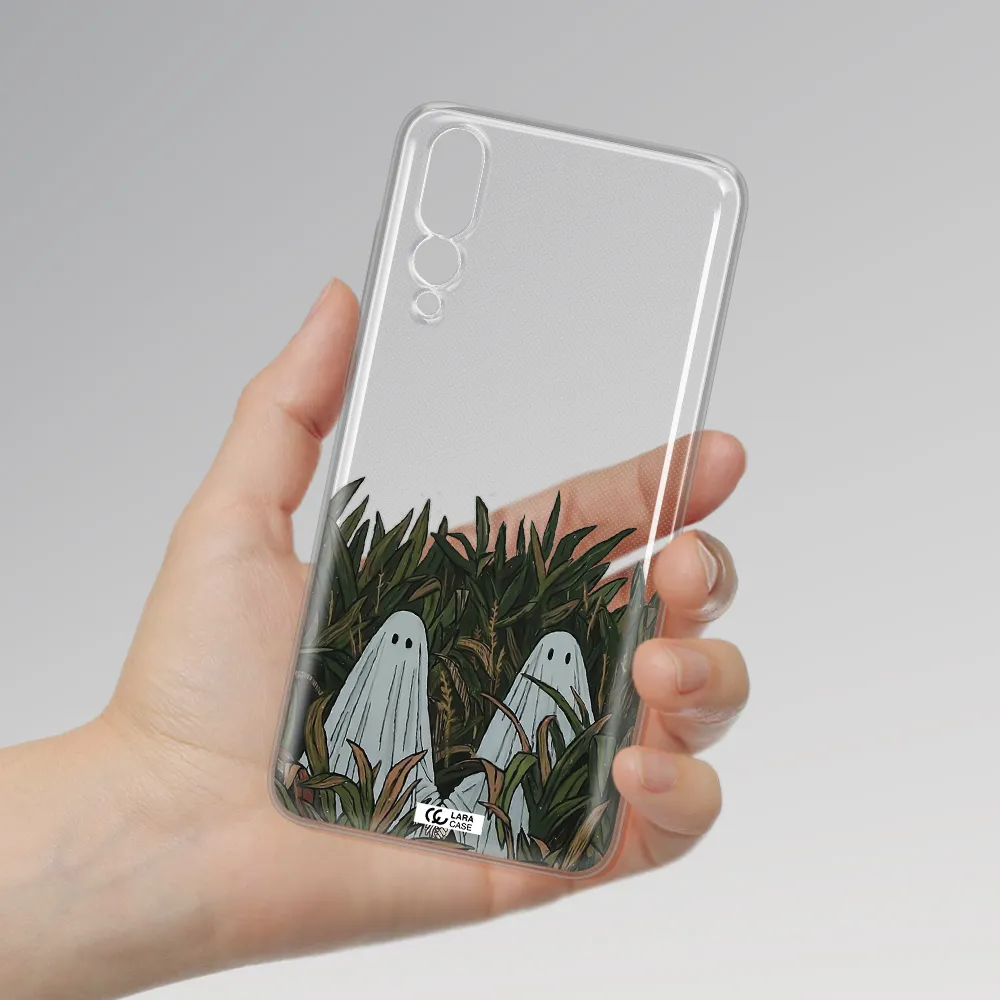 a group of ghosts in a field of grass Huawei P20 Pro Clear TPU Case