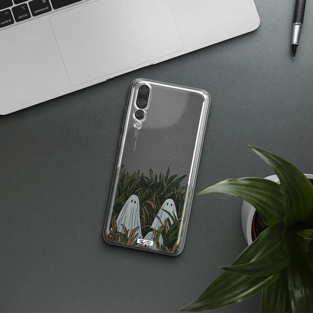 a group of ghosts in a field of grass Huawei P20 Pro Clear TPU Case