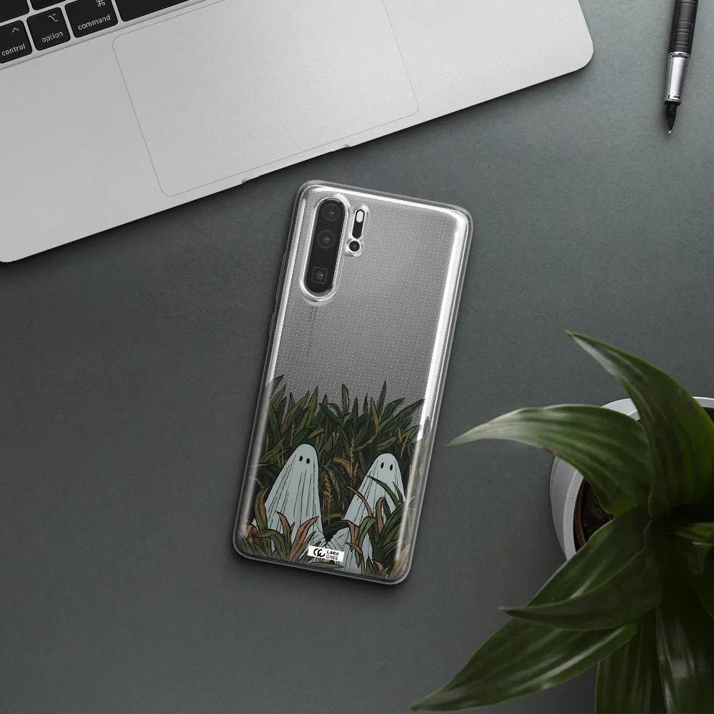 a group of ghosts in a field of grass Huawei P30 Pro Clear TPU Case