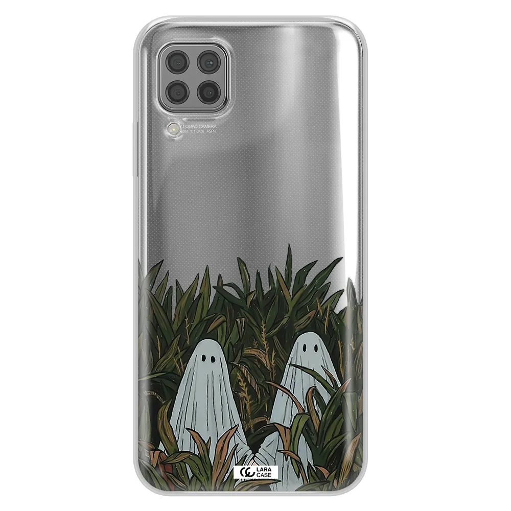 a group of ghosts in a field of grass Huawei P40 Lite Clear TPU Case