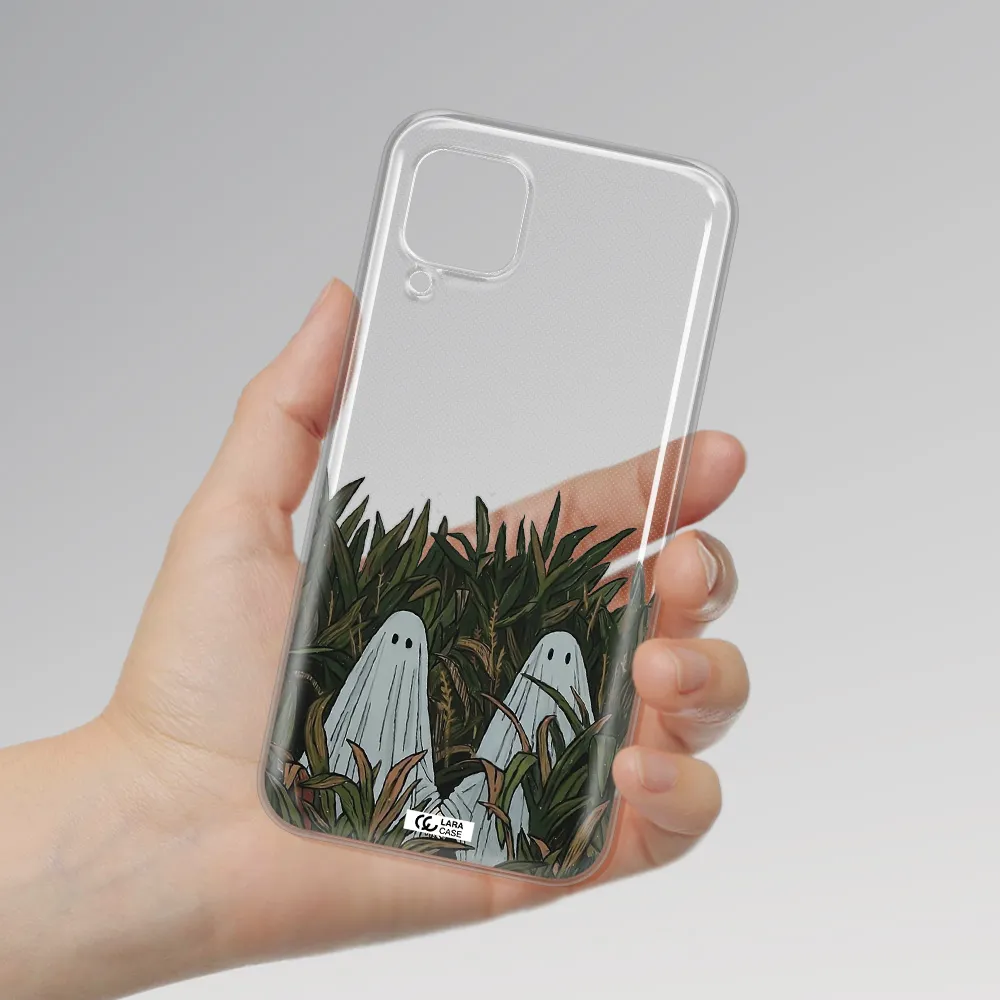 a group of ghosts in a field of grass Huawei P40 Lite Clear TPU Case