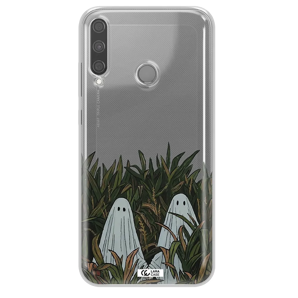 a group of ghosts in a field of grass Huawei P40 Lite E Clear TPU Case