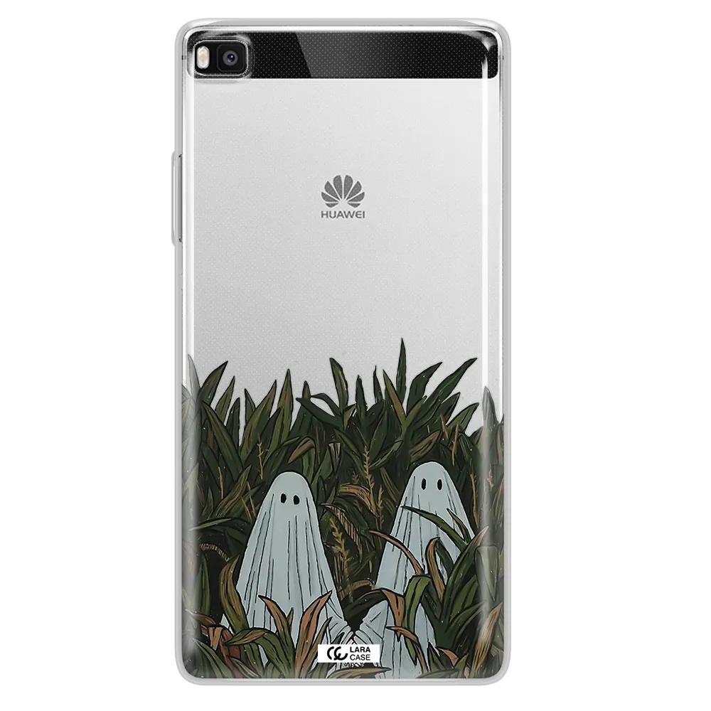 a group of ghosts in a field of grass Huawei P8 Clear TPU Case