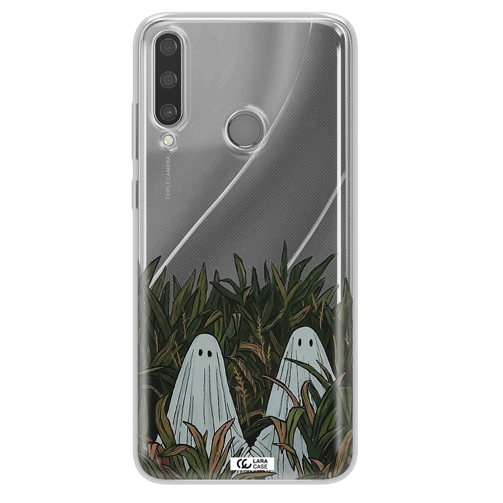 a group of ghosts in a field of grass Huawei Y6P Clear TPU Case