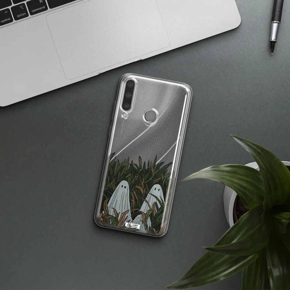 a group of ghosts in a field of grass Huawei Y6P Clear TPU Case