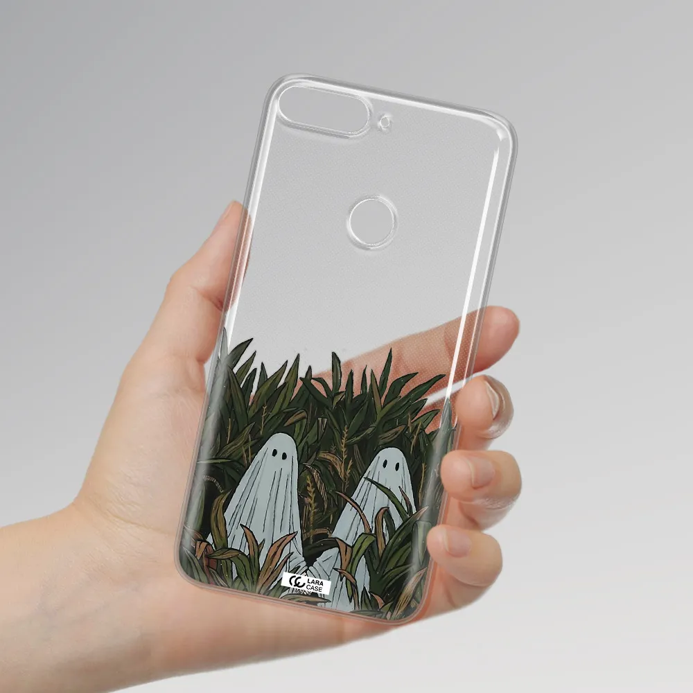 a group of ghosts in a field of grass Huawei Y7 Prime 2018 Clear TPU Case