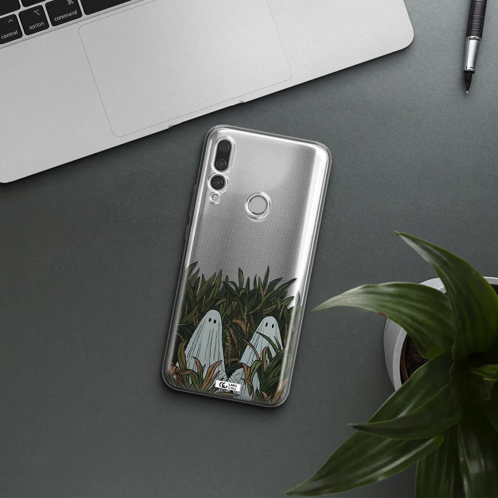a group of ghosts in a field of grass Huawei Y9 Prime 2019 Clear TPU Case