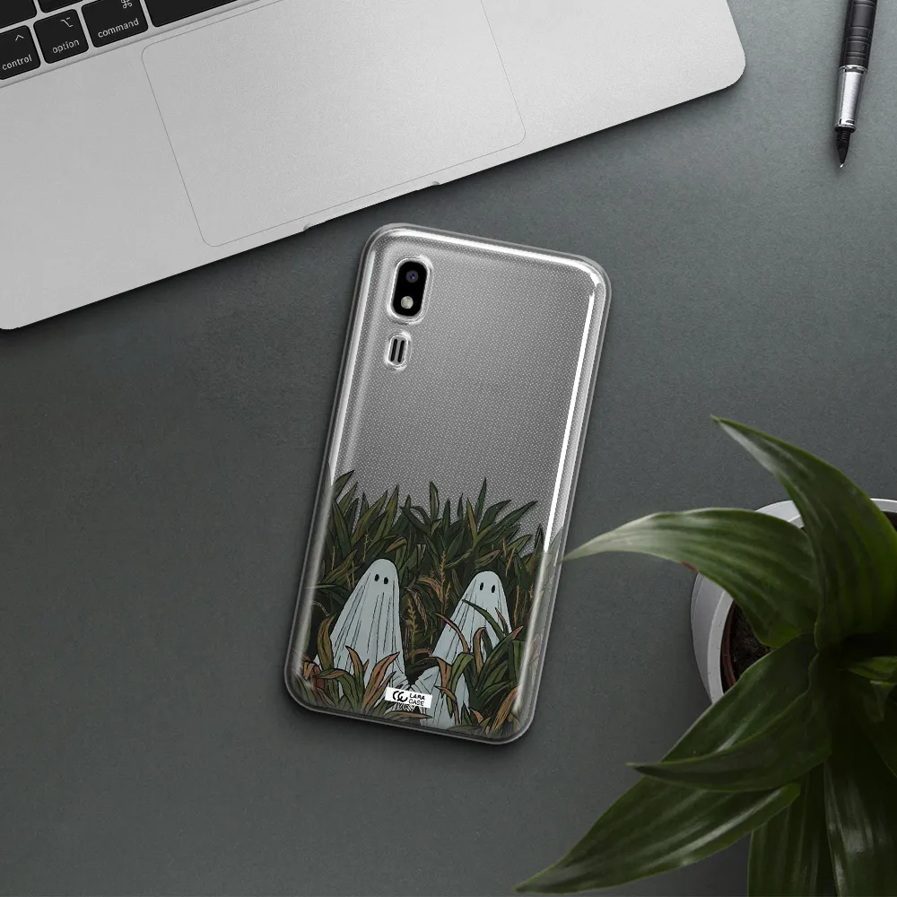 a group of ghosts in a field of grass Samsung A2 Core Clear TPU Case