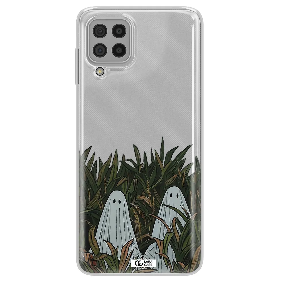 a group of ghosts in a field of grass Samsung A22 4g Clear TPU Case
