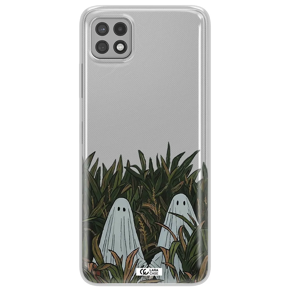 a group of ghosts in a field of grass Samsung A22 5g Clear TPU Case