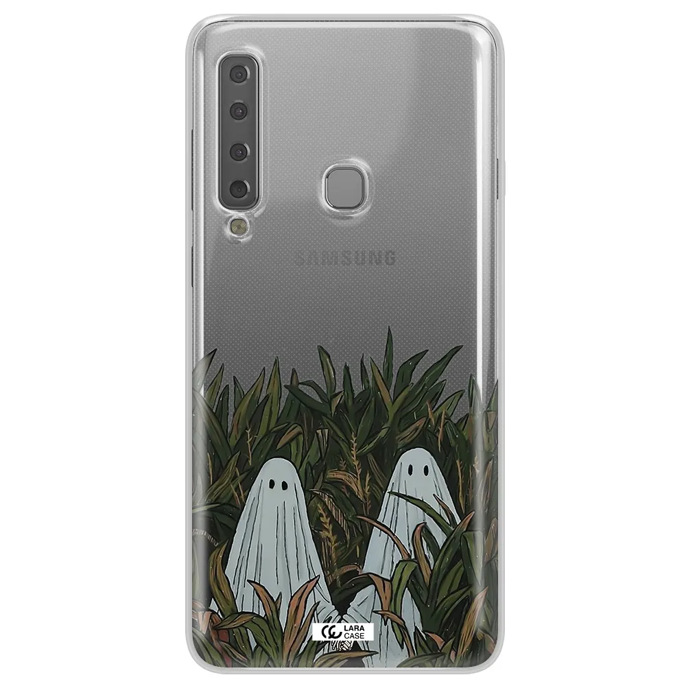a group of ghosts in a field of grass Samsung A9 2018 Clear TPU Case