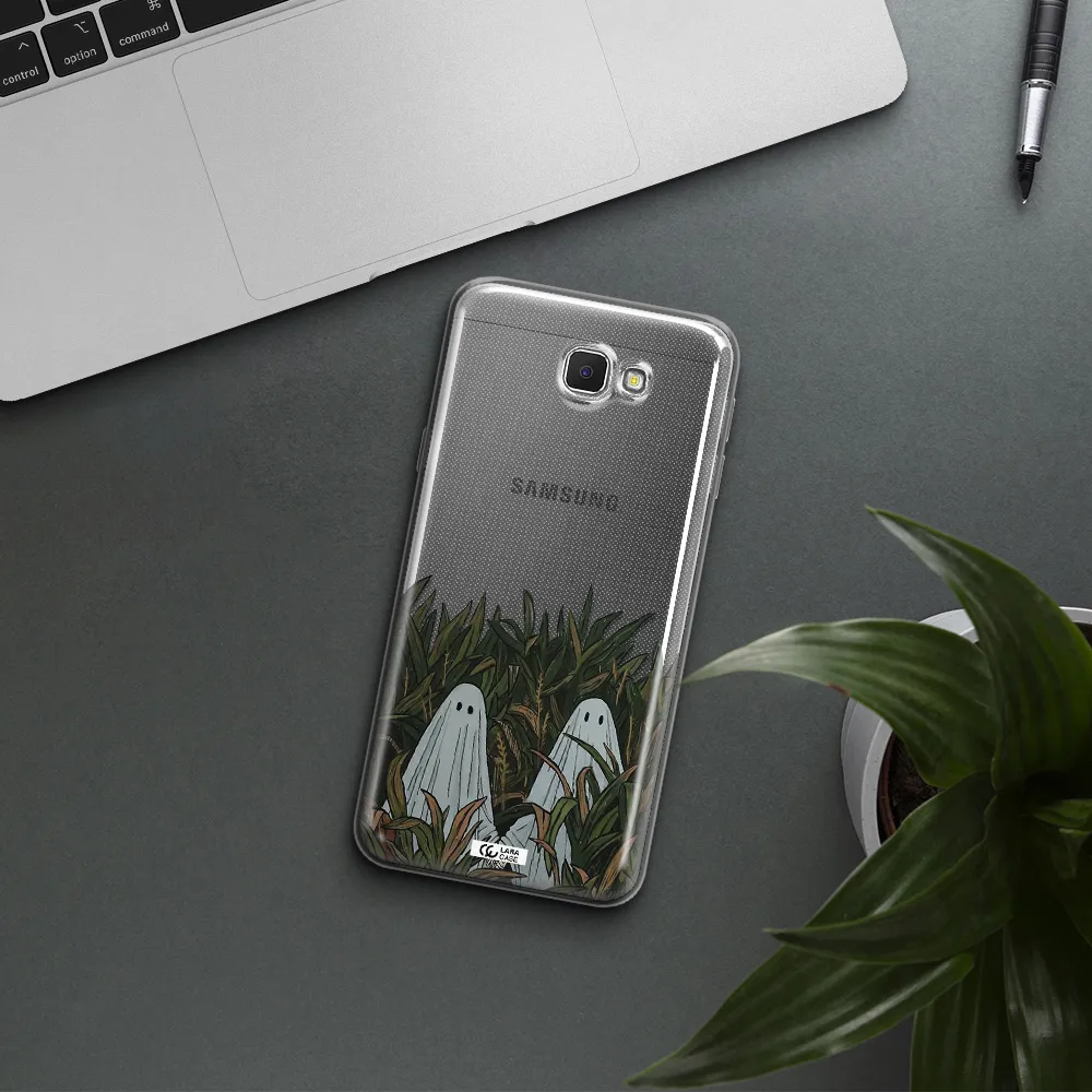 a group of ghosts in a field of grass Samsung J5 Prime Clear TPU Case