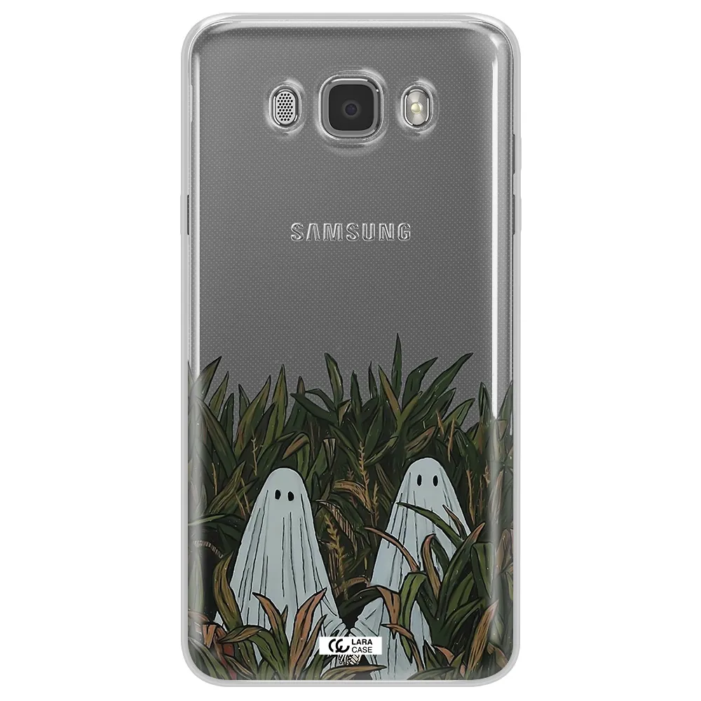a group of ghosts in a field of grass Samsung J7 2016 Clear TPU Case