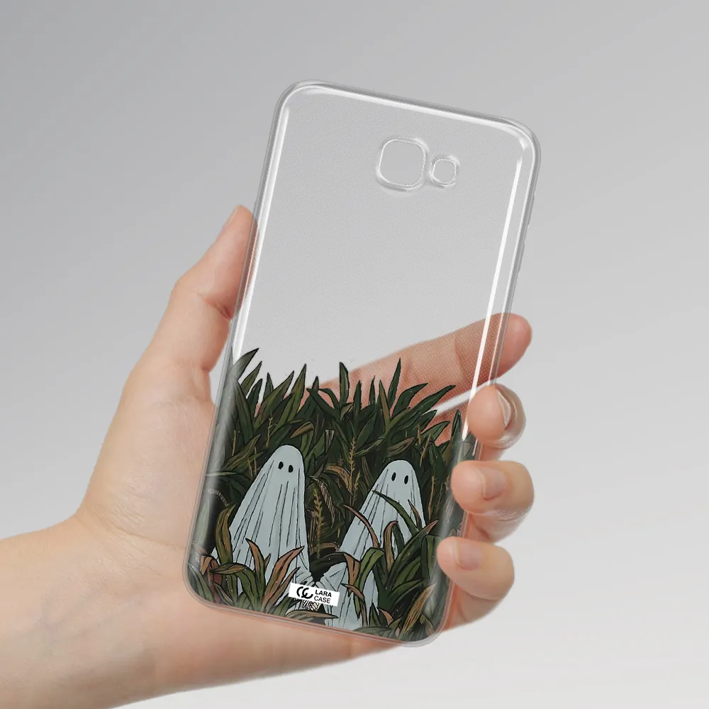 a group of ghosts in a field of grass Samsung J7 Prim Clear TPU Case