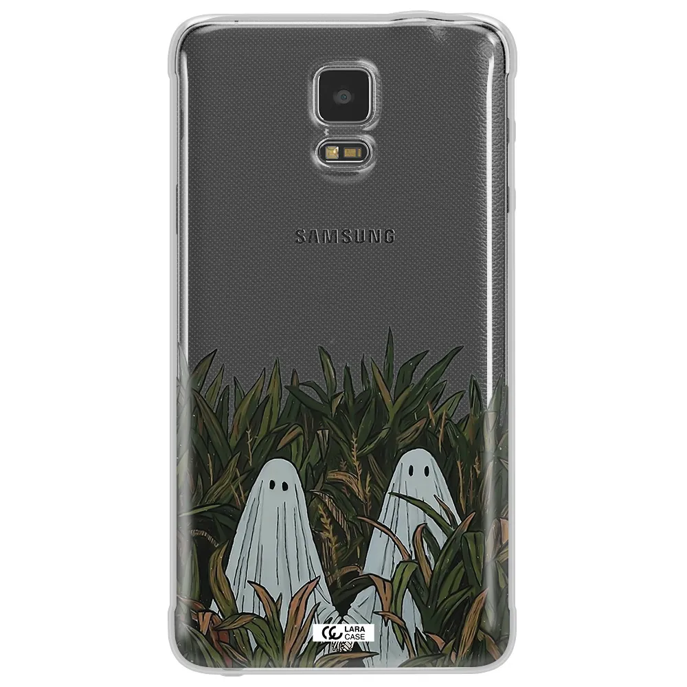 a group of ghosts in a field of grass Samsung Note 4 Clear TPU Case