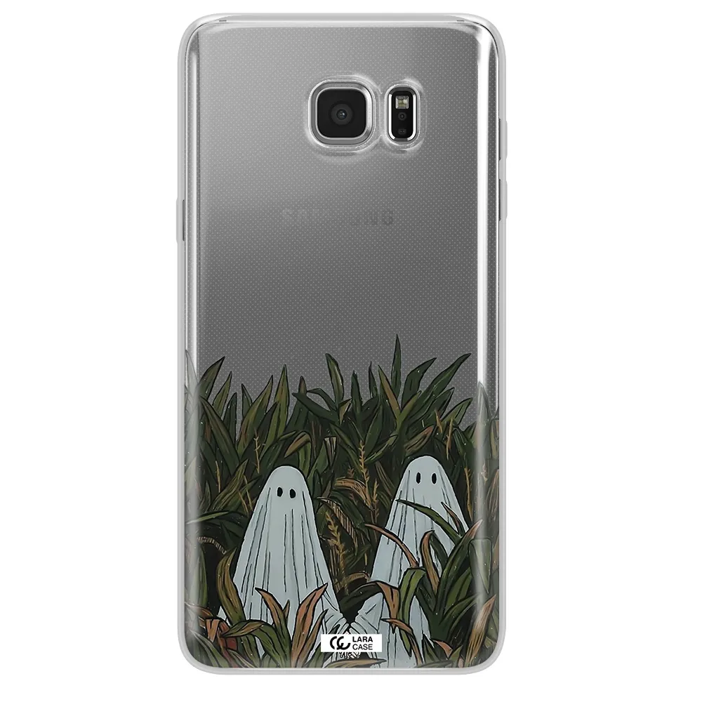 a group of ghosts in a field of grass Samsung Note 5 Clear TPU Case
