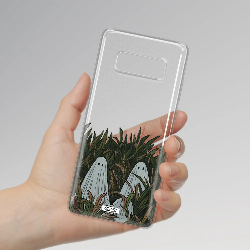 a group of ghosts in a field of grass Samsung Note 8 Clear TPU Case