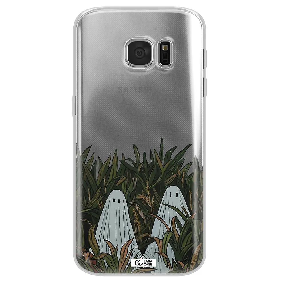 a group of ghosts in a field of grass Samsung S 7 Clear TPU Case