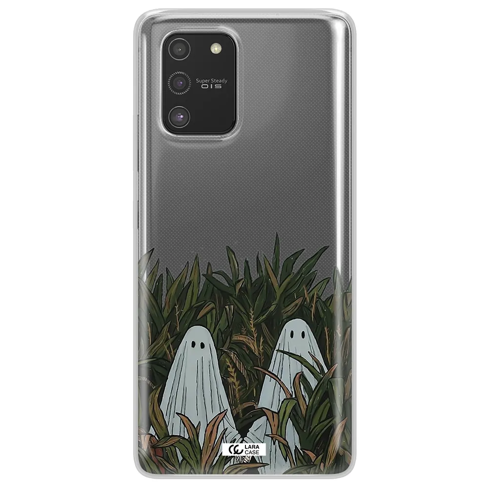 a group of ghosts in a field of grass Samsung S10 Lite Clear TPU Case