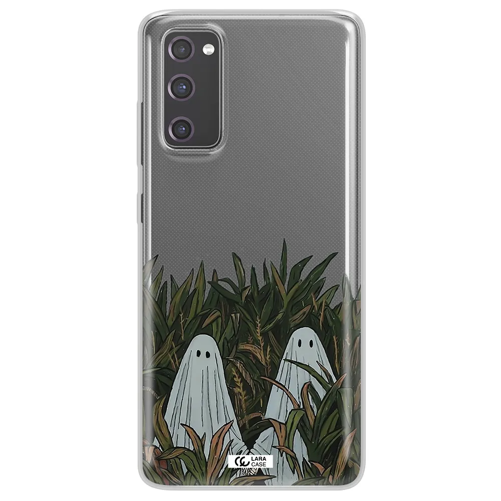 a group of ghosts in a field of grass Samsung S20 Fe Clear TPU Case
