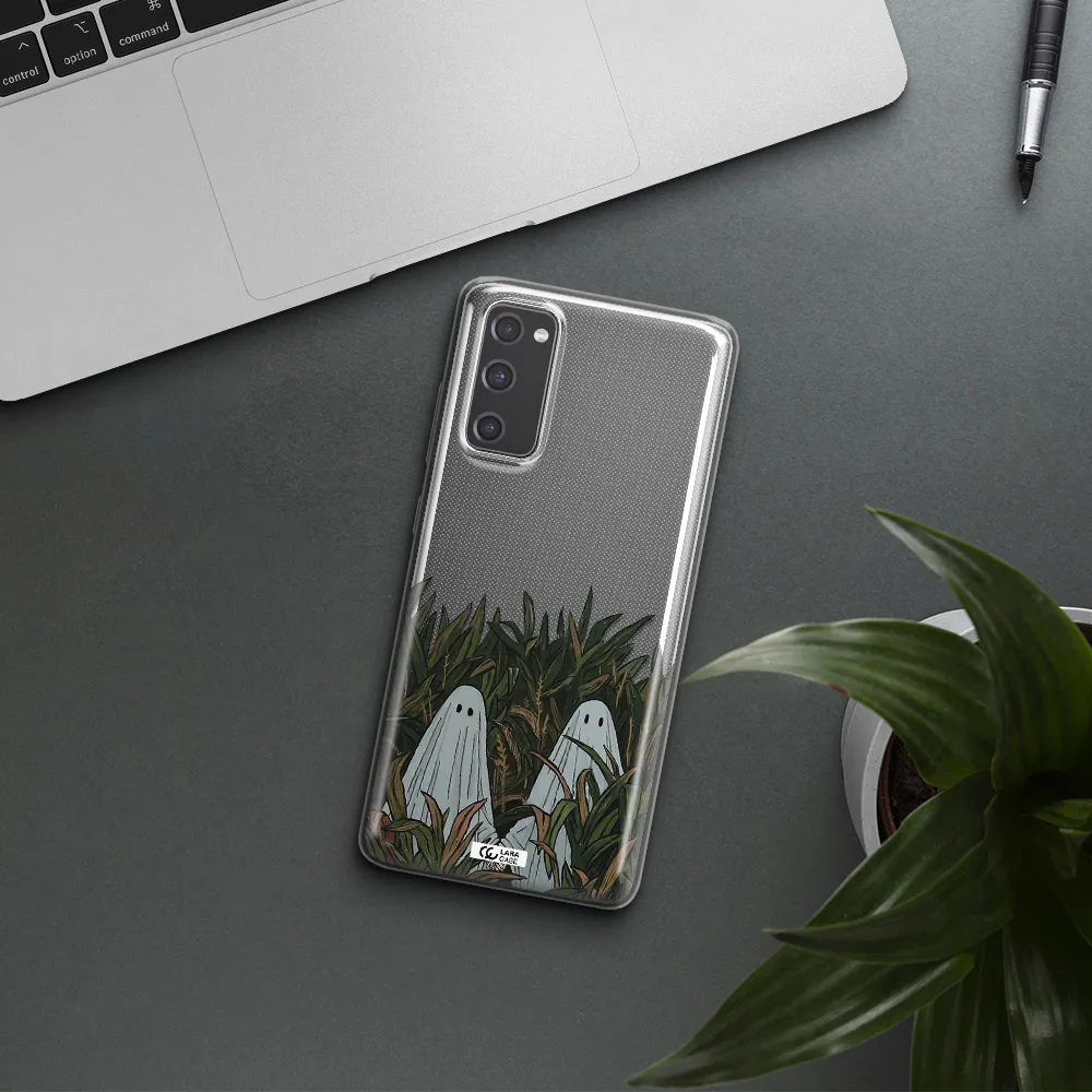 a group of ghosts in a field of grass Samsung S20 Fe Clear TPU Case