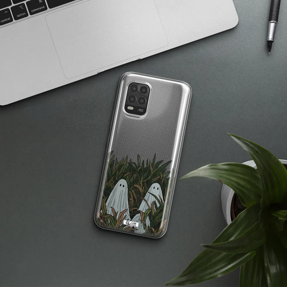 a group of ghosts in a field of grass Xiaomi Mi 10 Lite Clear TPU Case