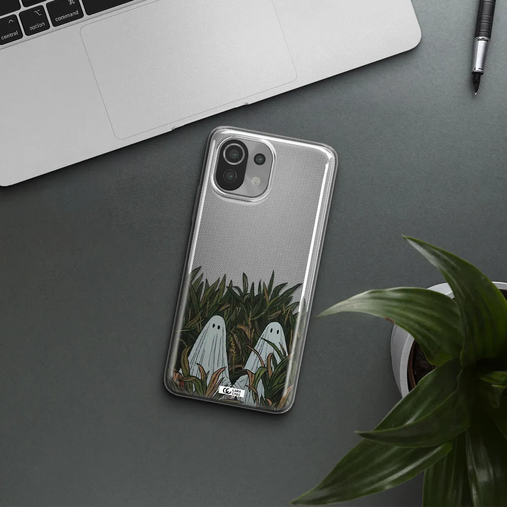 a group of ghosts in a field of grass Xiaomi Mi 11 Lite Clear TPU Case