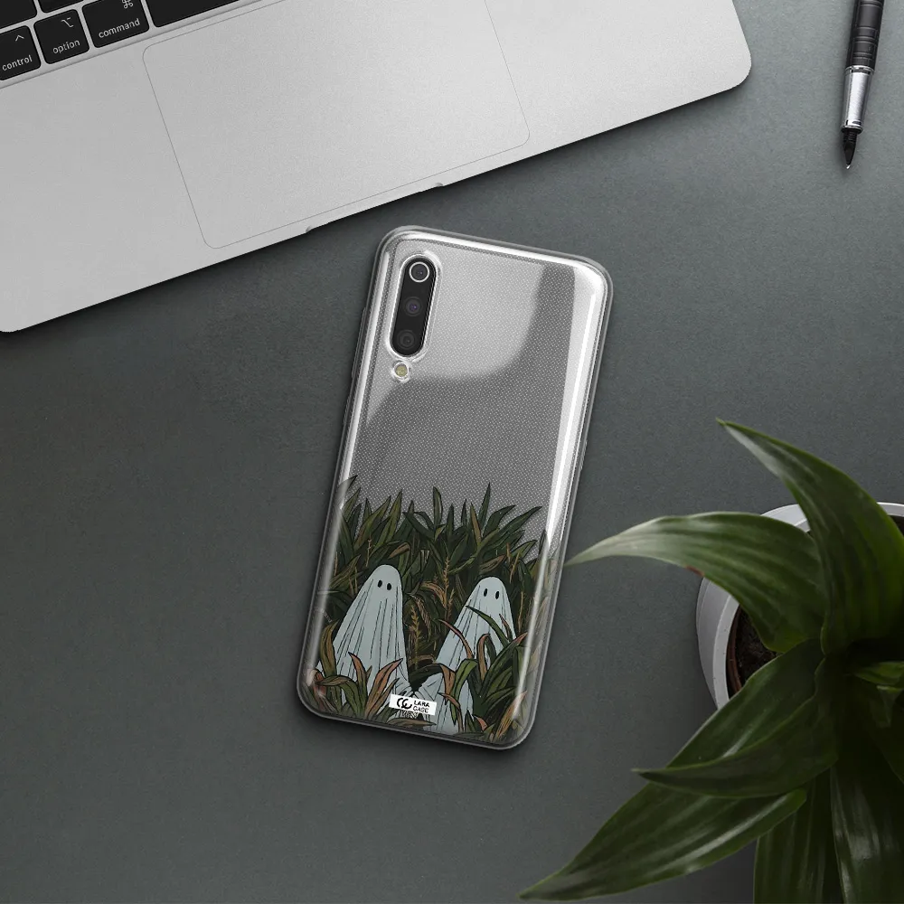a group of ghosts in a field of grass Xiaomi Mi 9 Clear TPU Case