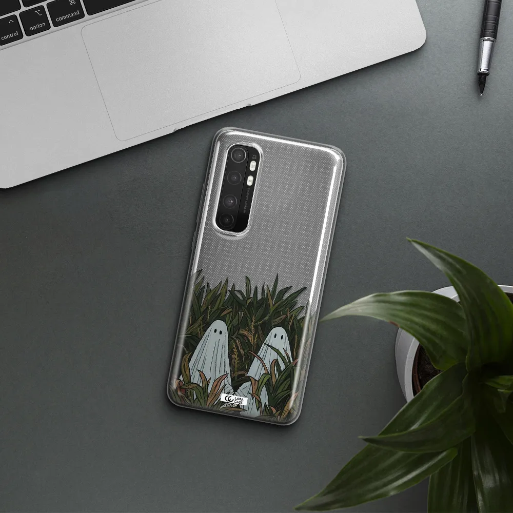 a group of ghosts in a field of grass Xiaomi Mi Note 10 Lite Clear TPU Case