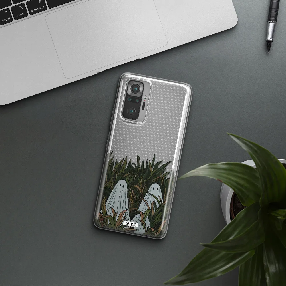 a group of ghosts in a field of grass Xiaomi Note 10 Pro Clear TPU Case