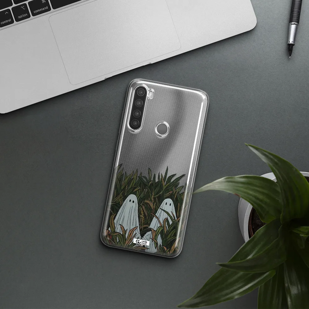 a group of ghosts in a field of grass Xiaomi Note 8 Clear TPU Case