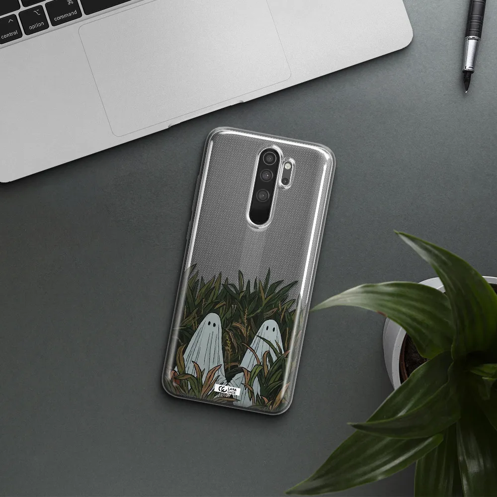 a group of ghosts in a field of grass Xiaomi Note 8 Pro Clear TPU Case