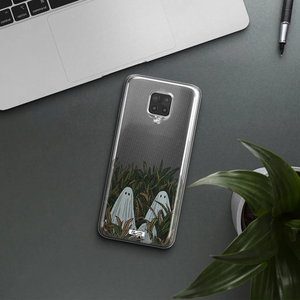 a group of ghosts in a field of grass Xiaomi Note 9 Pro Clear TPU Case