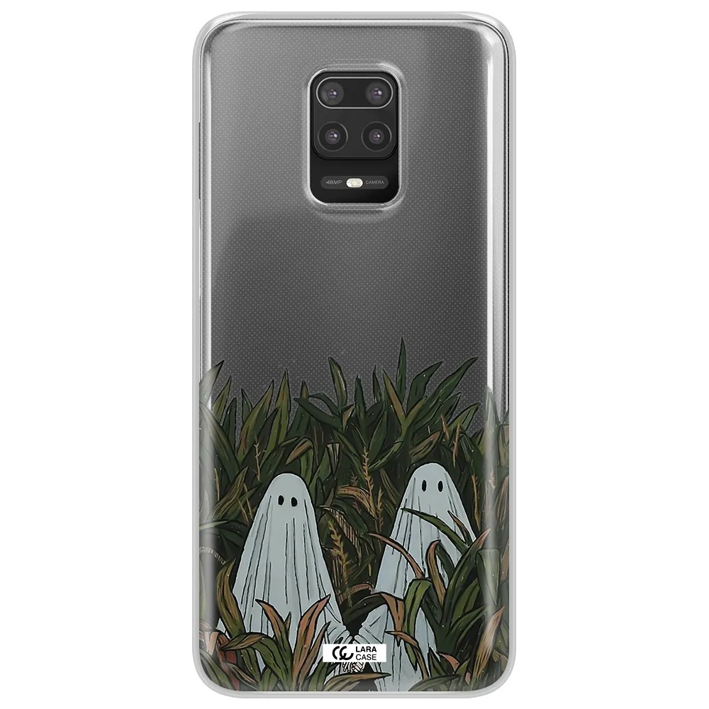 a group of ghosts in a field of grass Xiaomi Note 9S Clear TPU Case