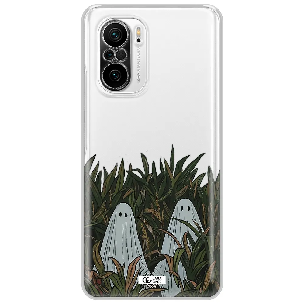 A Group Of Ghosts In A Field Of Grass Xiaomi Poco F3 Clear Tpu Case